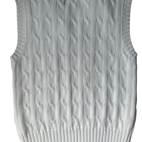 Polo Ralph Lauren Cable-Knit Cotton Sweater Vest kids 3t - Picture 2 of 4